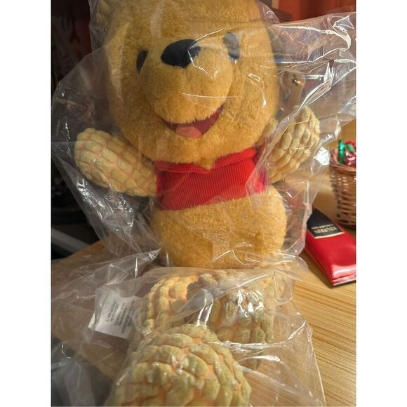 Blissful Buddies Fidget Plush - Winnie The Pooh Stuffed Animal with Embroidered - Picture 5 of 8